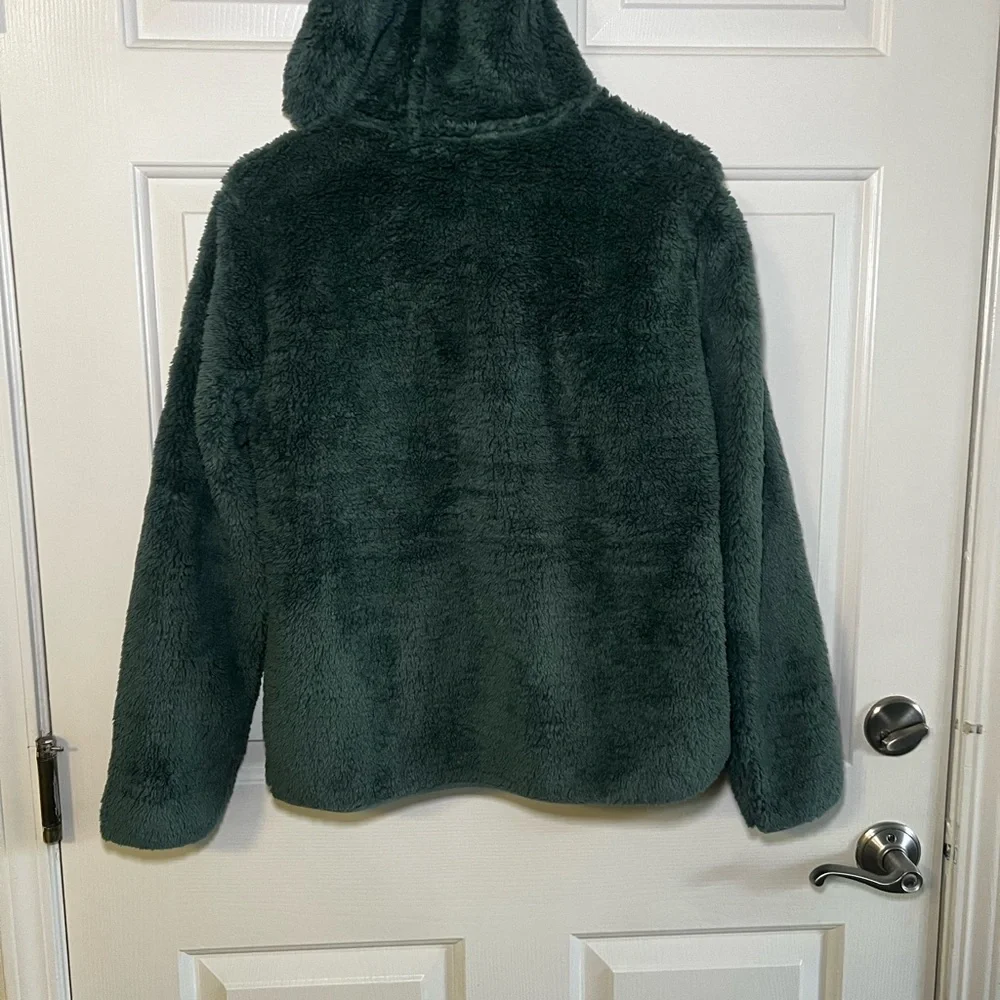 NWT‎ Eddie Bauer Boys Kid Quest Fleece Plush Green Winter Hooded Jacket